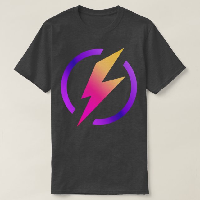 Camiseta Colores vívidos relámpago (Diseño del anverso)