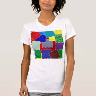 Camiseta Colores y relojes
