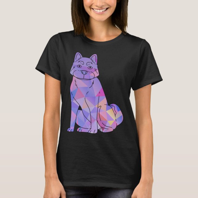 Camiseta Colorful Akita (Anverso)
