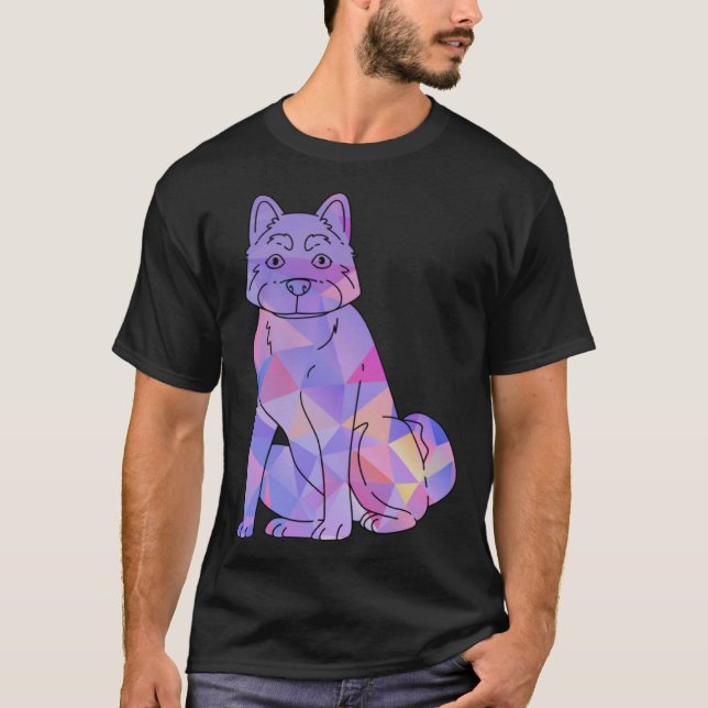 Camiseta Colorful Akita (Anverso)