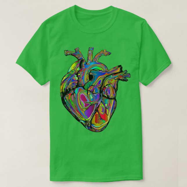 Camiseta Colorful Anatomical Heart (Diseño del anverso)
