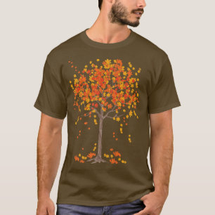 Camiseta Colorful Autumn Leaves Nature Forest Tree FallT-Sh