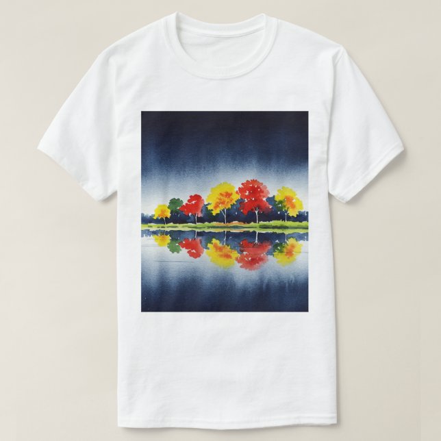 Camiseta Colorful autumn trees (Diseño del anverso)