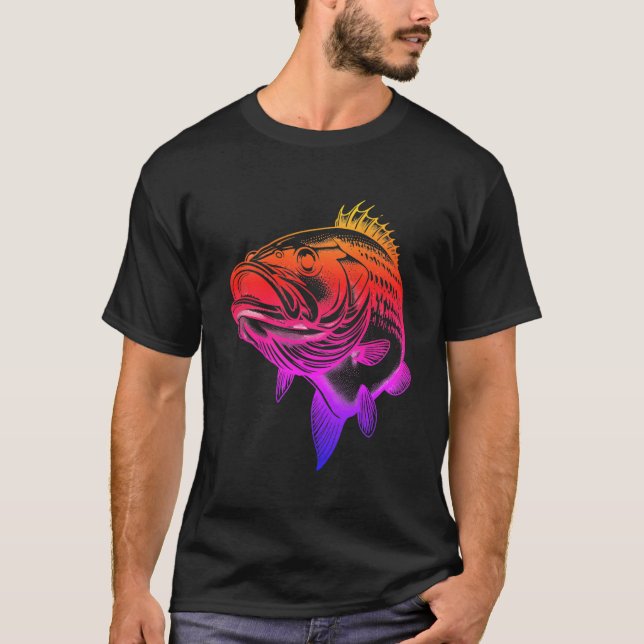Camiseta Colorful Bass Fishing Tee (Anverso)
