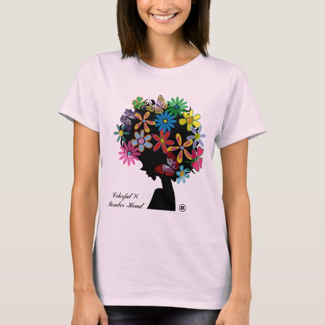 CAMISETA COLORFUL×BOMBER-CABEZA (Anverso)