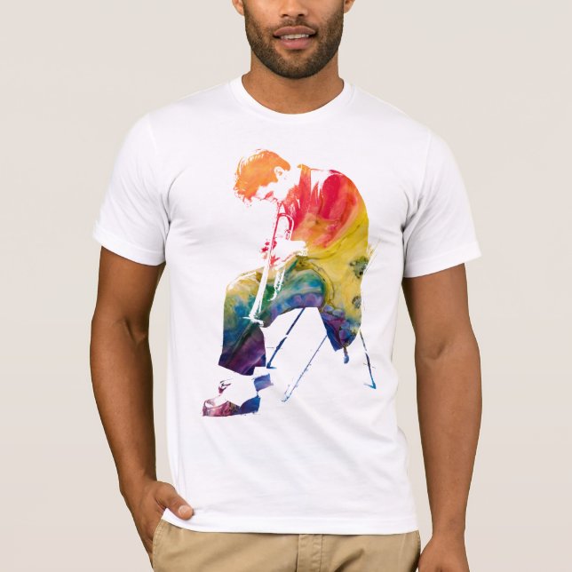 Camiseta colorful chet baker (Anverso)