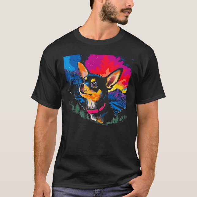 Camiseta Colorful Chihuahua Dog (Anverso)