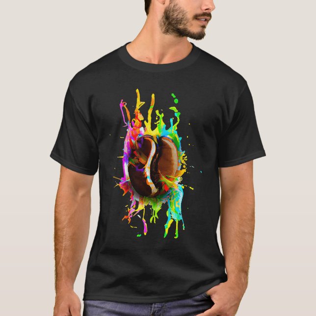 Camiseta Colorful Coffee Bean (Anverso)