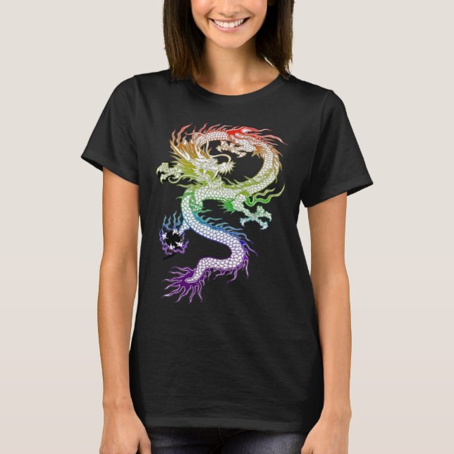 Camiseta Colorful Dragon With Semi Colon  1 (Anverso)