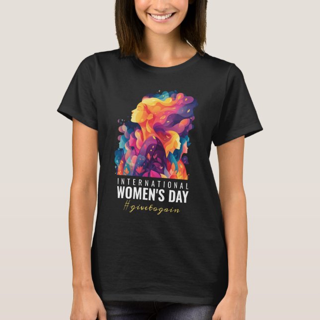 Camiseta Colorful Faces Abstract Women's Day | IWD (Anverso)