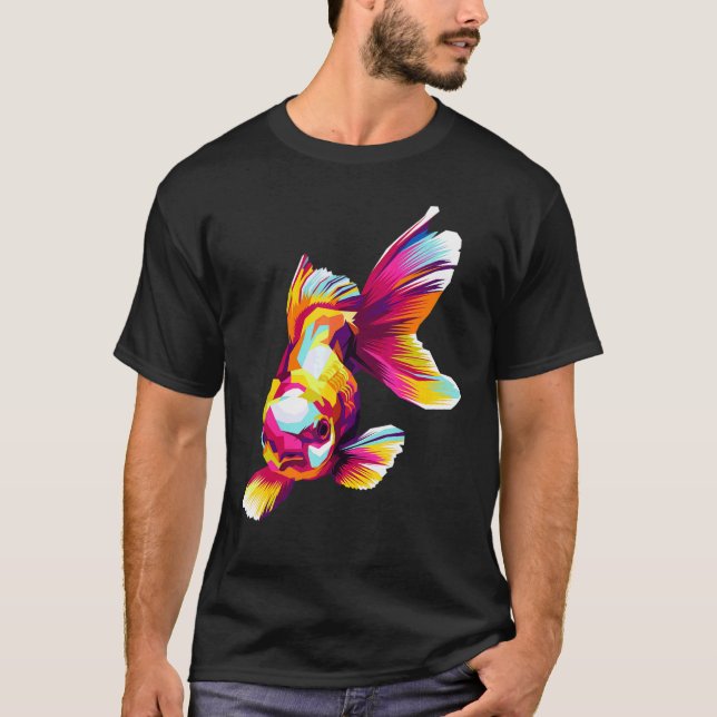 Camiseta Colorful Fish  Pop Cool Art Style Fisherman's Fish (Anverso)