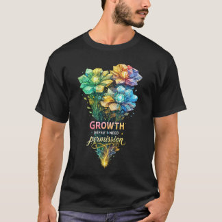 Camiseta Colorful Floral Motivation Quote Art