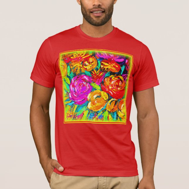 Camiseta Colorful Flower Oil Painting. Buy Now (Anverso)
