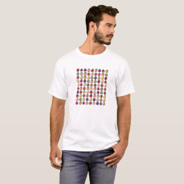 Camiseta Colorful Fruits Pixelated 32-bits Art