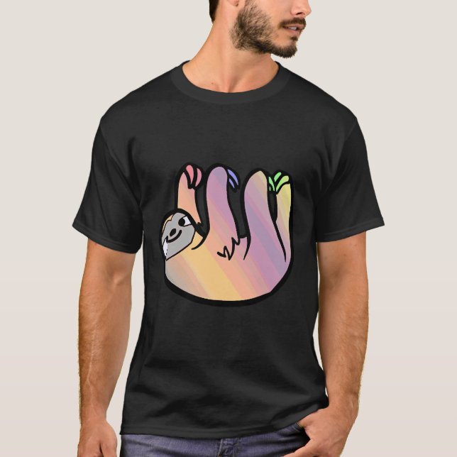 Camiseta Colorful Happy Sloth (Anverso)
