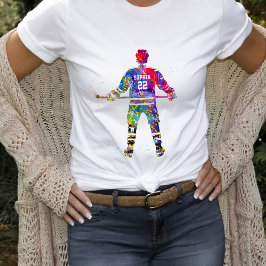 Camiseta Colorful Hockey Player