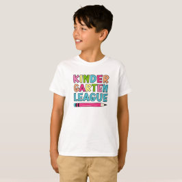 Camiseta Colorful Kindergarten League - Primer día de escue