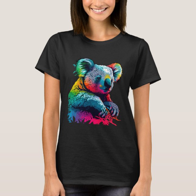 Camiseta Colorful Koala Bear Cute (Anverso)