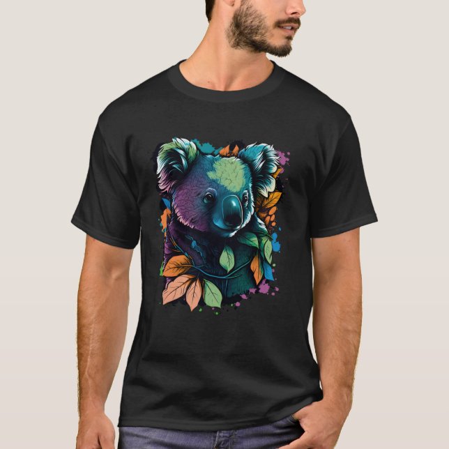 Camiseta Colorful Koala Cute Bear (Anverso)