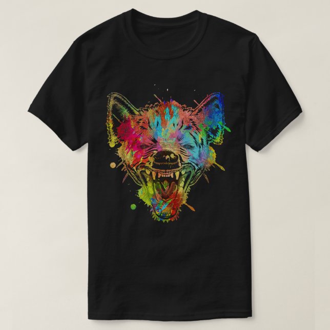 Camiseta Colorful Laughen Hyena (Diseño del anverso)