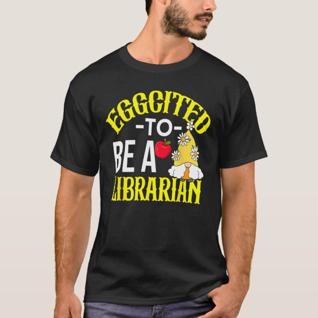 Camiseta Colorful Librarian Easter Theme (Anverso)
