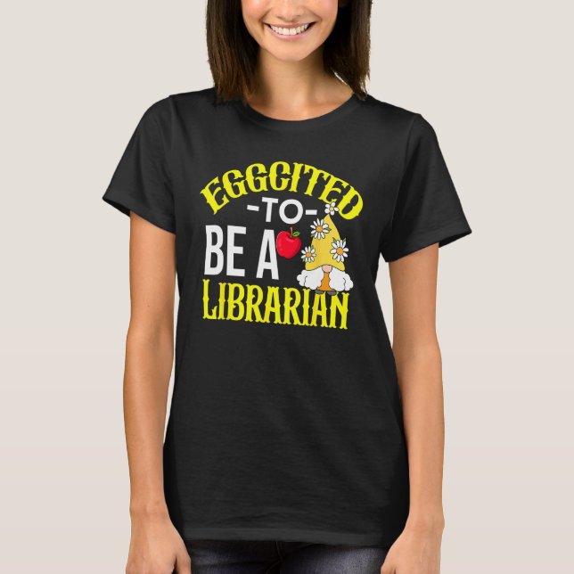 Camiseta Colorful Librarian Easter Theme (Anverso)