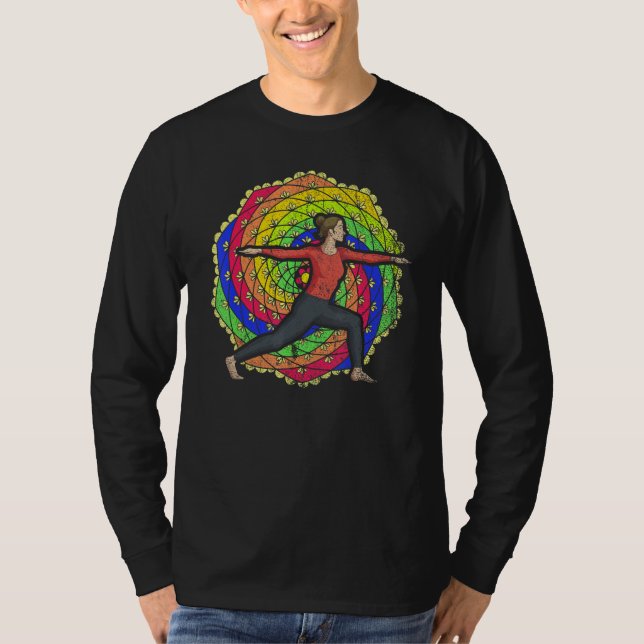 Camiseta Colorful Mandala Zen Buddhist Yogi Spiritual Medit (Anverso)