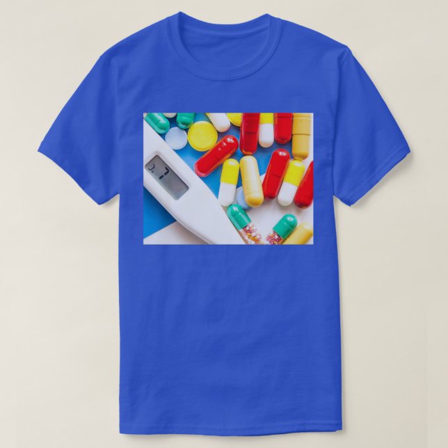 Camiseta Colorful medicine pills drugs and capsules 2 (Diseño del anverso)