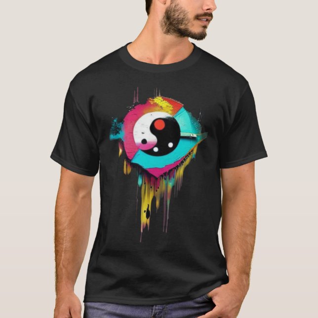 Camiseta Colorful Modified Yin and Yang (Anverso)