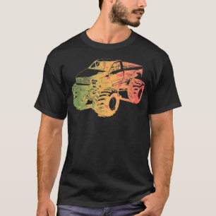 Camiseta Colorful Monster Truck Art 