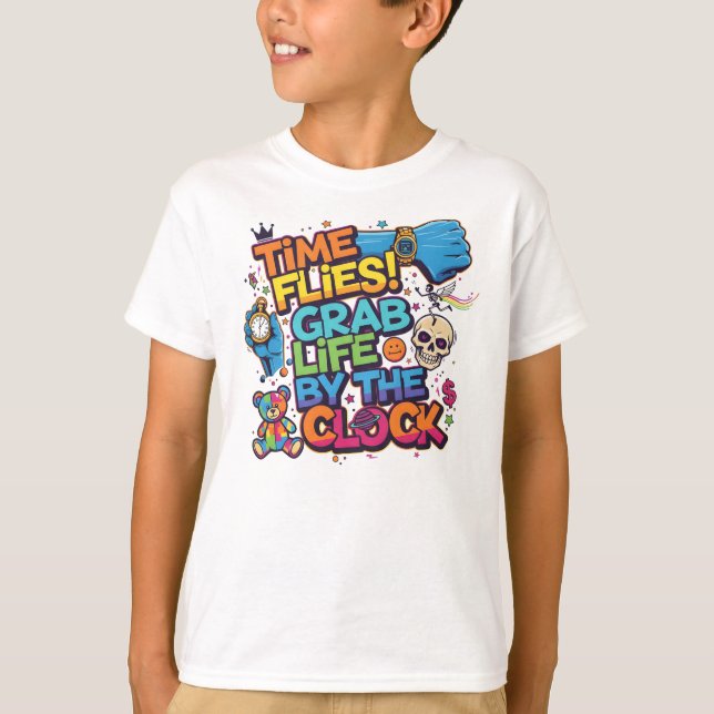 Camiseta Colorful Motivational Sweatshirt – Time (Anverso)