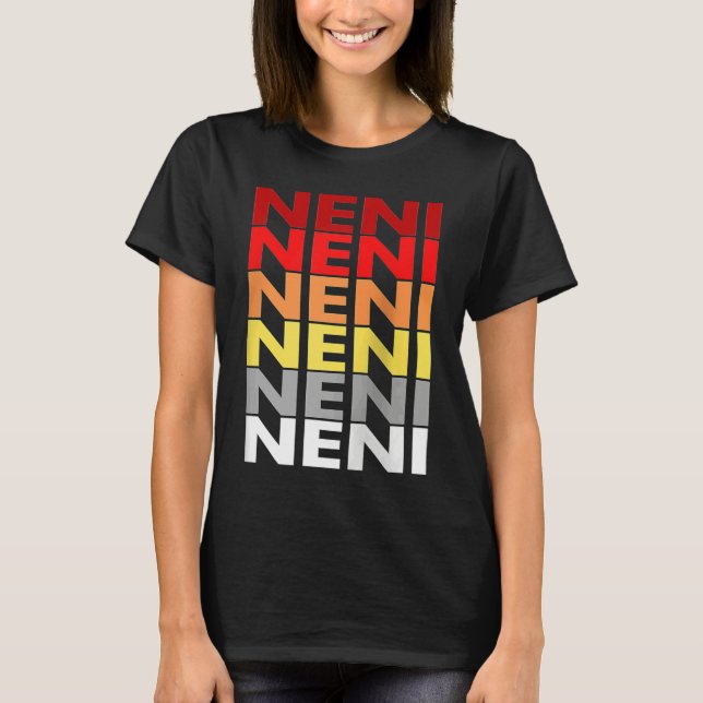 Camiseta Colorful Neni in Hungarian Aunt in Hungarian Neni  (Anverso)