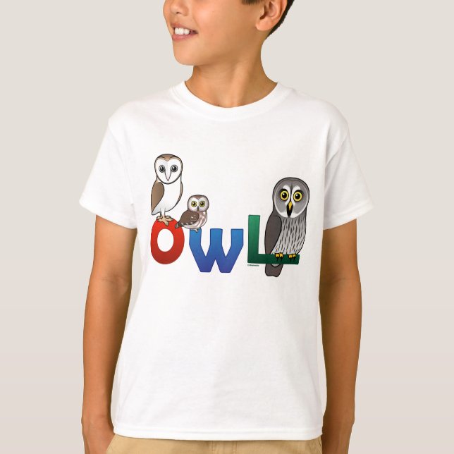Camiseta Colorful Owl (Anverso)