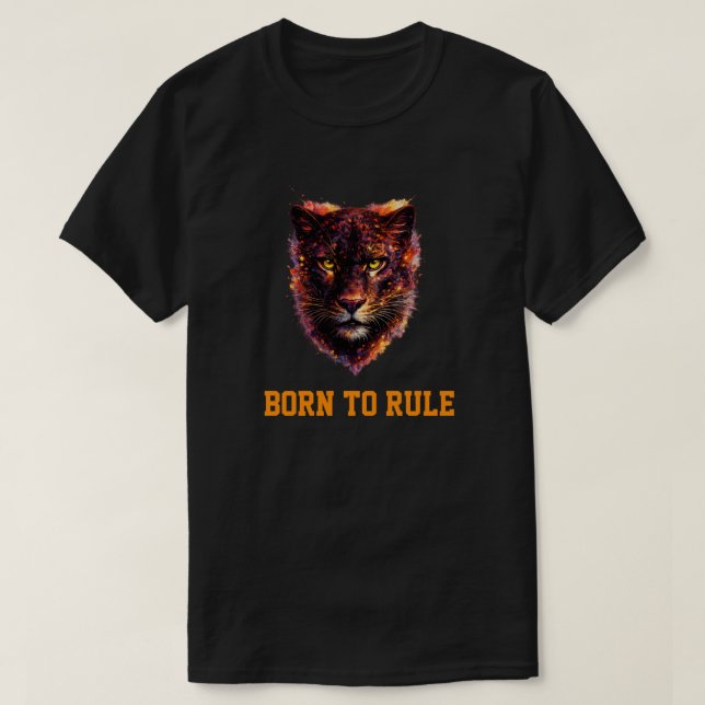 Camiseta Colorful Panther Face Artistic T-Shirt (Diseño del anverso)