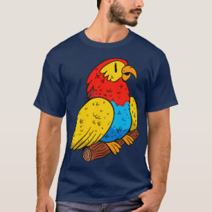 Camiseta Colorful parrot animal