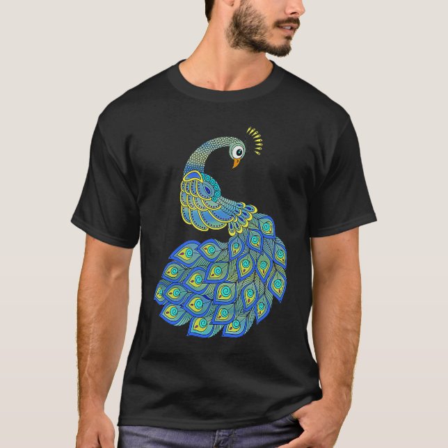 Camiseta Colorful Peacock (Anverso)