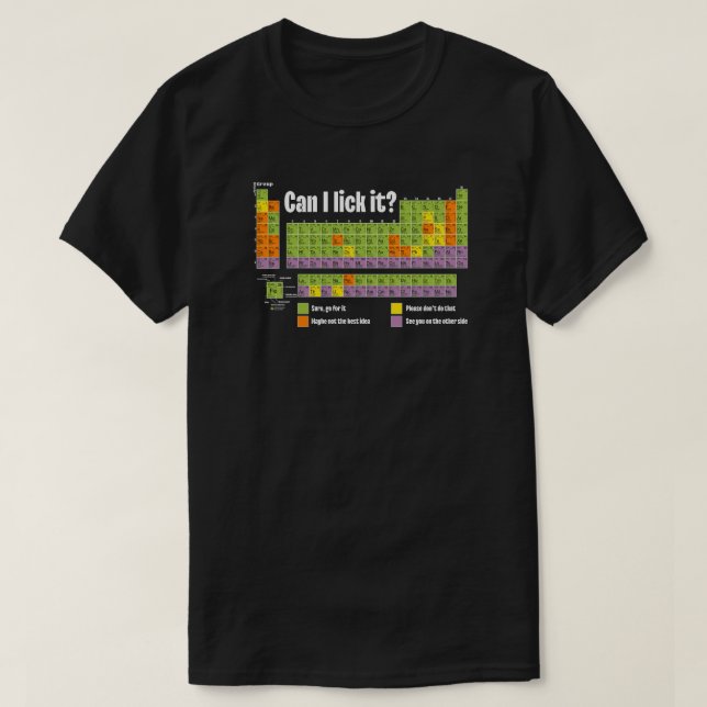 Camiseta Colorful Periodic Table of Elements | Chemistry |  (Diseño del anverso)