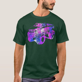 Camiseta Colorful Purple Monster Truck Art196