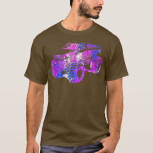 Camiseta Colorful Purple Monster Truck Art 197