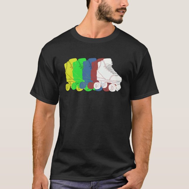 Camiseta Colorful Roller Skates (Anverso)