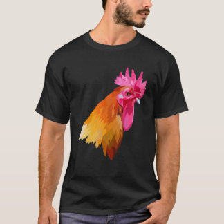 Camiseta Colorful Rooster Graphic