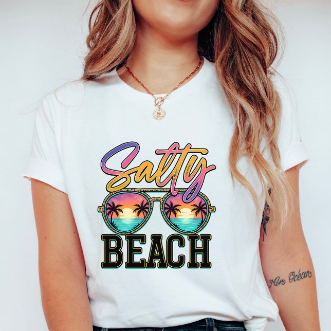 Camiseta Colorful Salty Beach Sunglasses; Summer Vacation (Subido por el creador)