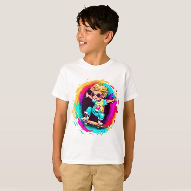 CAMISETA COLORFUL SKATER FUN! (Anverso completo)