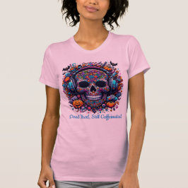 Camiseta Colorful Sugar Skull Halloween Day of Dead