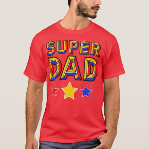 Camiseta Colorful Super Dad Design