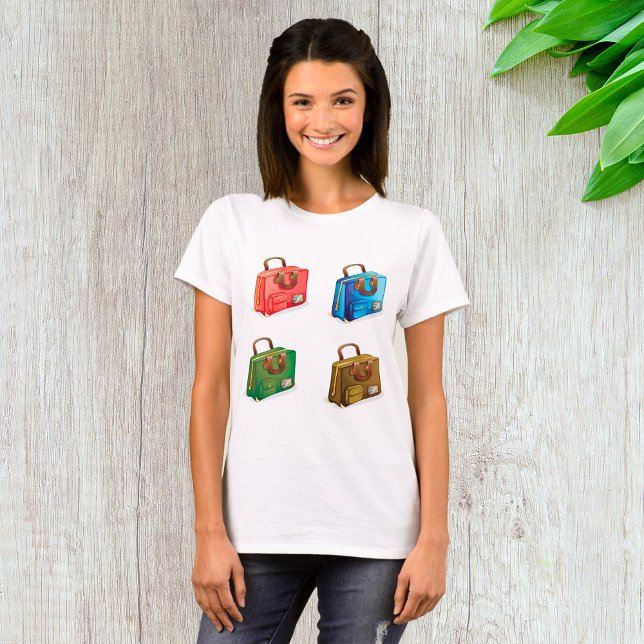 Camiseta Colorful Travel Briefcase Collection (Subido por el creador)