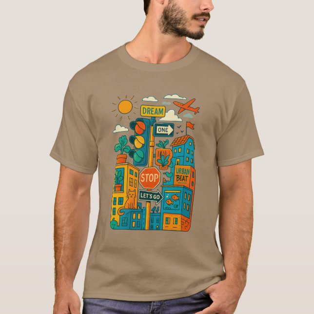 Camiseta Colorful Urban Jungle (Anverso)