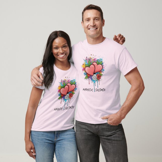 Camiseta Colorful Valentine's Day (Unisexo)