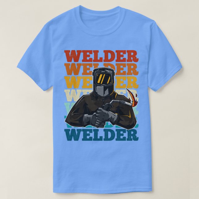 Camiseta Colorful Welder (2) (Diseño del anverso)