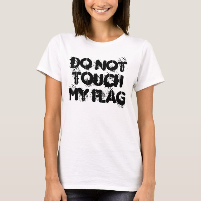 Camiseta Colorguard no toca mi bandera (Anverso)